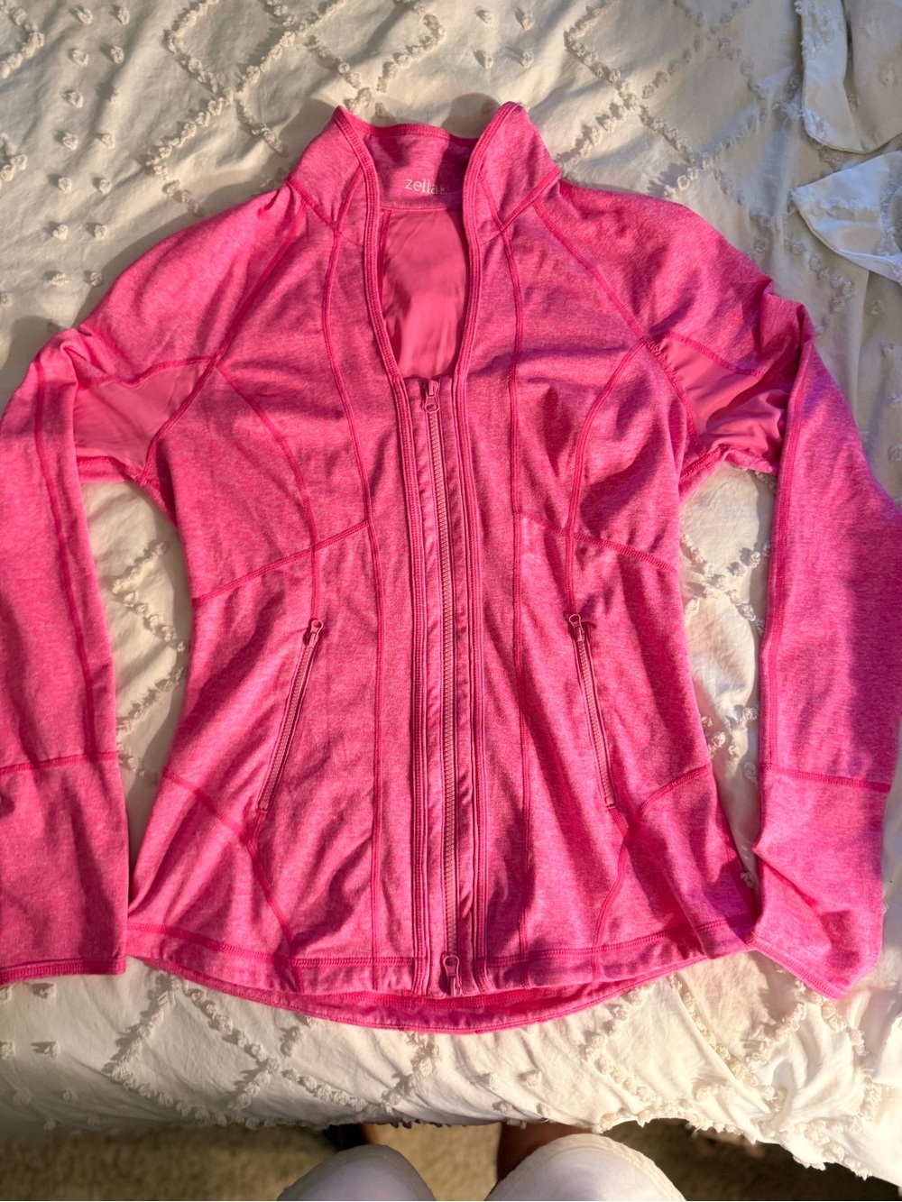 Zella Bright Pink Full-Zip Performance Jacket